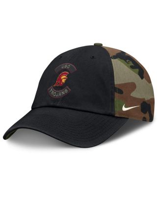 Nike - Men's Black/Camo USC Trojans 2025 Military Appreciation Club Adjustable Hat