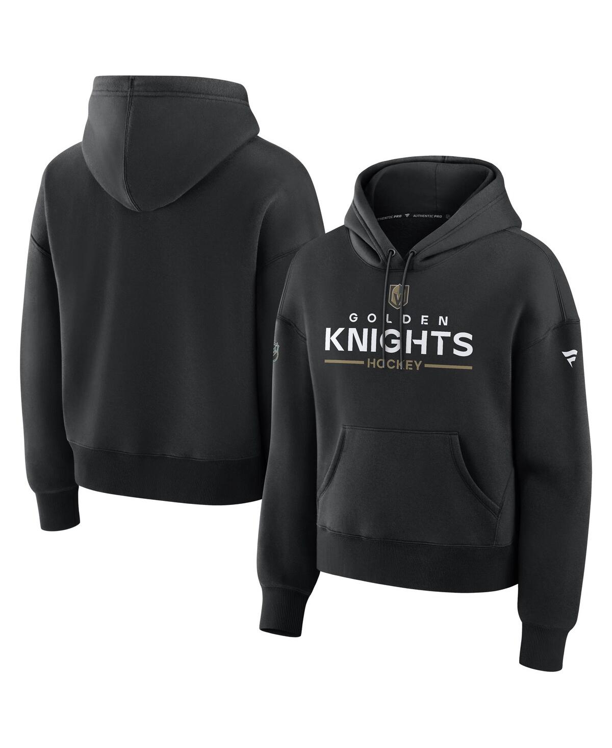 Fanatics Women's Black Vegas Golden Knights Authentic Pro Primary Pullover Hoodie In Black