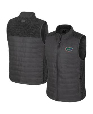 Colosseum - Men's Charcoal Florida Gators Nightman Full-Zip Puffer Vest