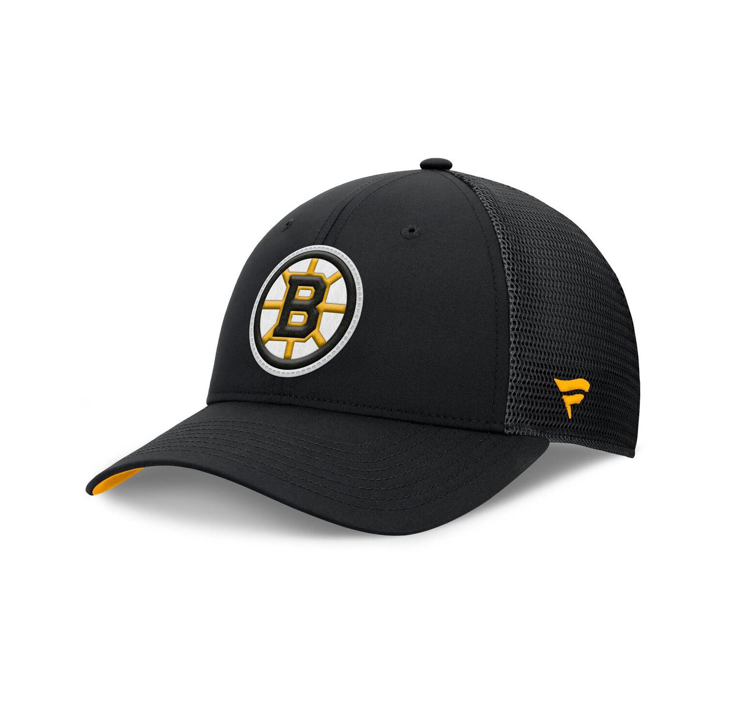 Men's Black Boston Bruins Authentic Pro Home Ice Trucker Adjustable Hat