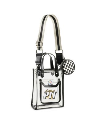 WEAR by Erin Andrews - Pittsburgh Steelers Clear Stadium Coin Pouch with Purse Crossbody