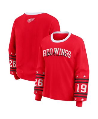 WEAR by Erin Andrews - Women's Red Detroit Red Wings Long-Sleeve Sport T-Shirt