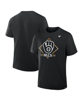 Fanatics - Men's Black Milwaukee Brewers 2025 National League Division Series Champions Locker Room T-Shirt