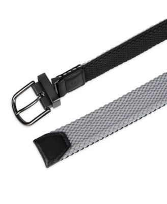 Men's Two-in-One Reversible Braided Stretch Belt