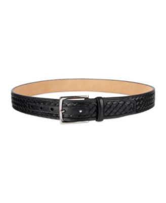 Men's Woven Inlay Leather Dress Belt
