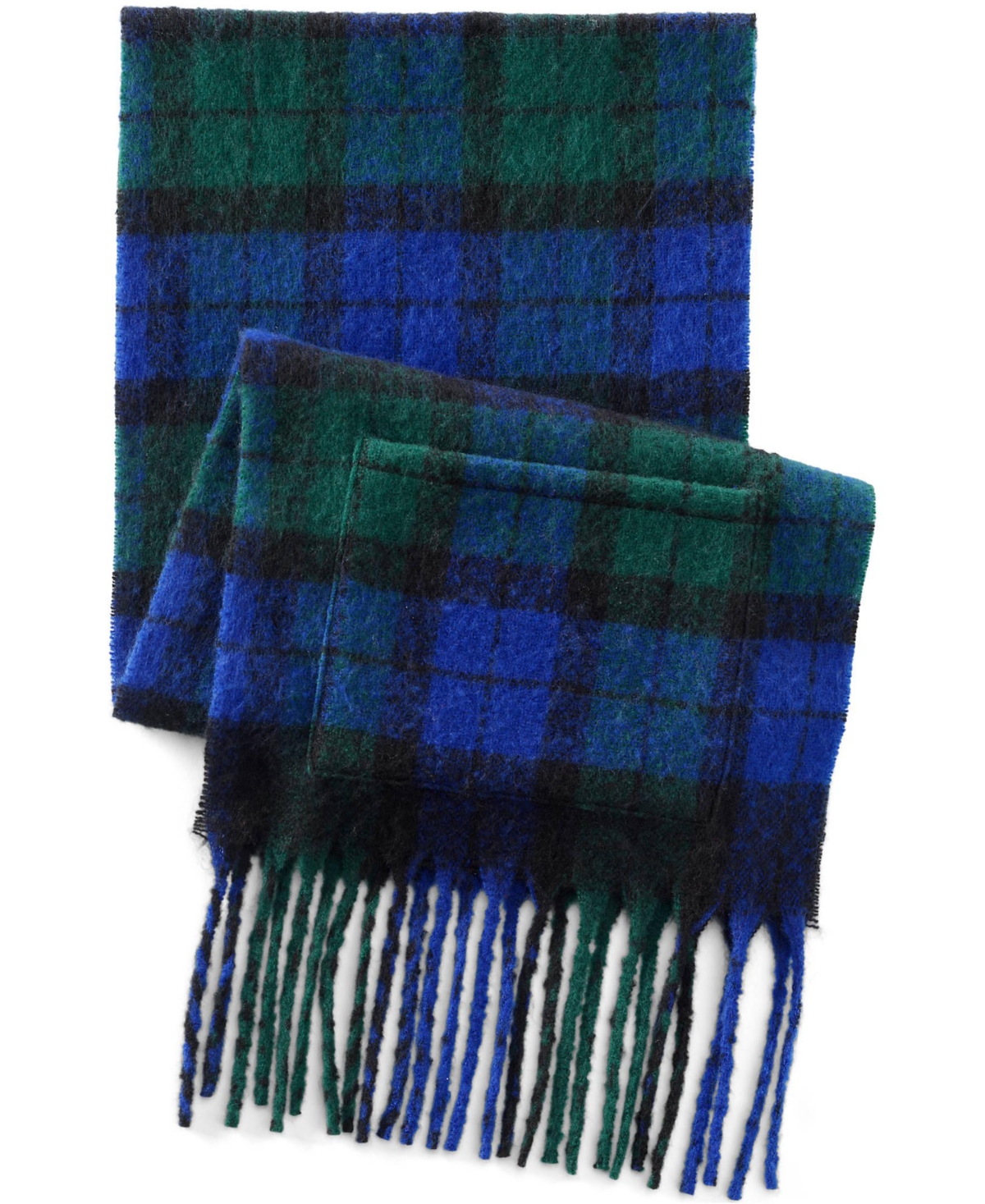 Lands' End Women's Brushed Blanket Fringe Scarf