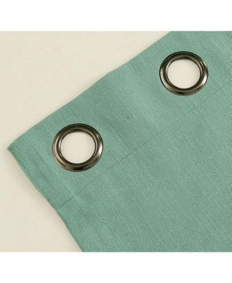 Oversized Grommet Top Window Valances - Aqua