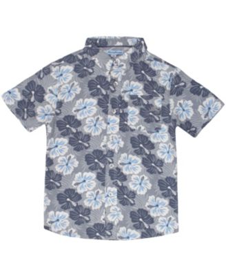 Boys Short-Sleeve Classic Woven Button Down Shirt