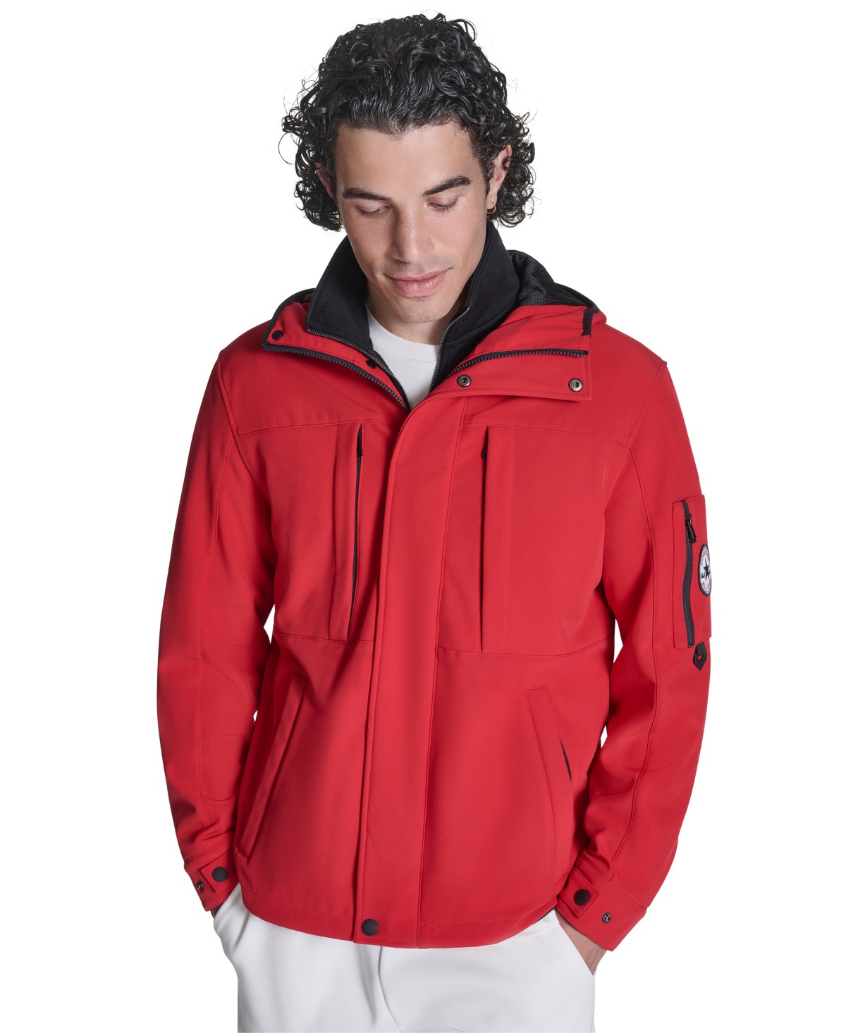 Мужские куртки Converse Men's Hooded Soft Shell Jacket — фото 1