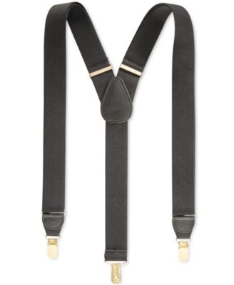 Club Room Men's Solid Suspenders, Created for Macy's - Macy's