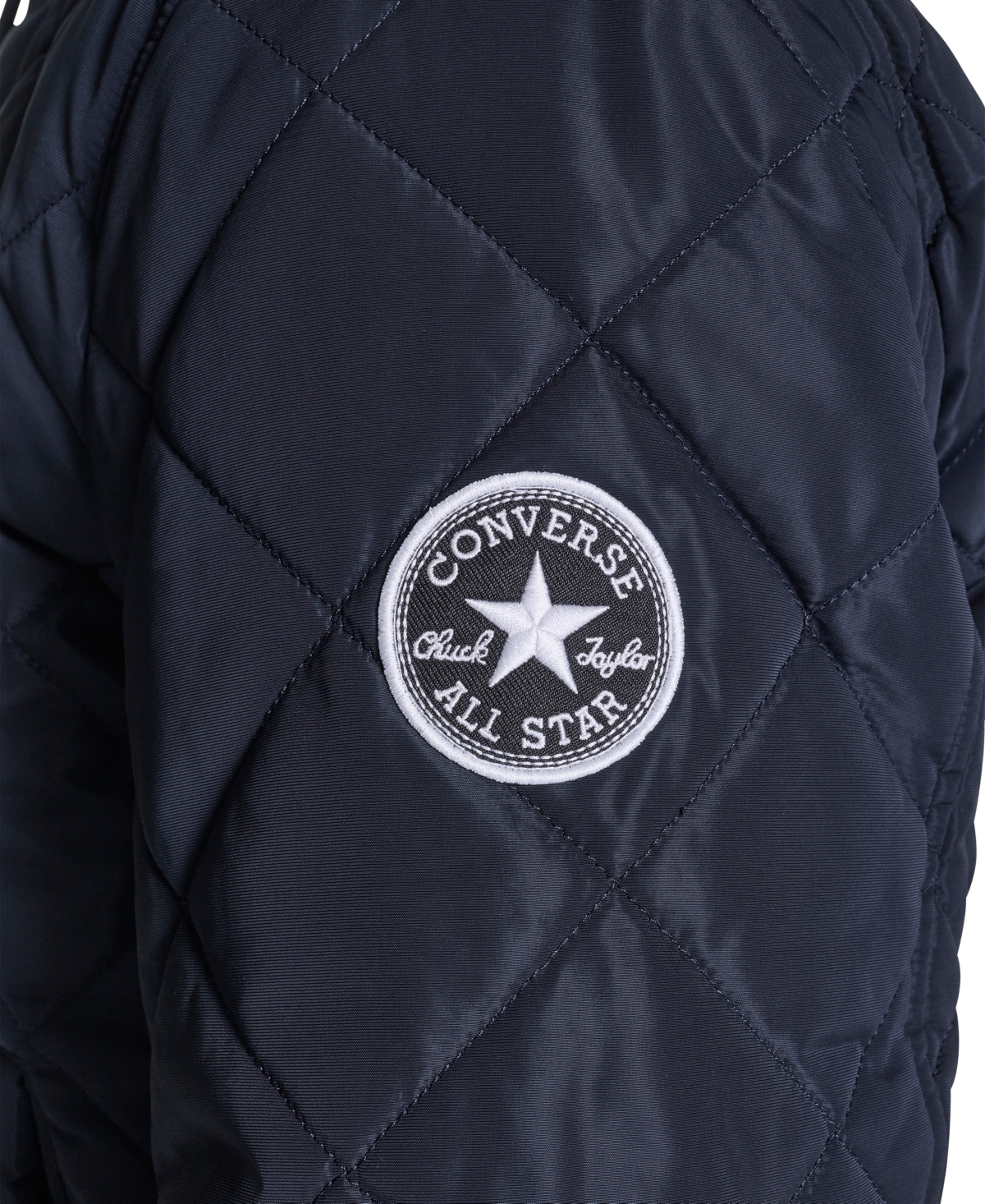 Converse Men's Diamond Quilted Baseball Bomber Jacket