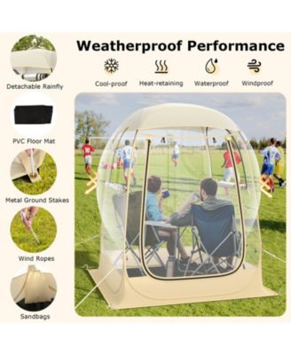 Instant Pop up Sports Tent with Carrying Bag and Floor Mat for 1-2 People