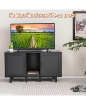 2-Door Cat Litter Box Enclosure with Winding Entry and Scratching Board