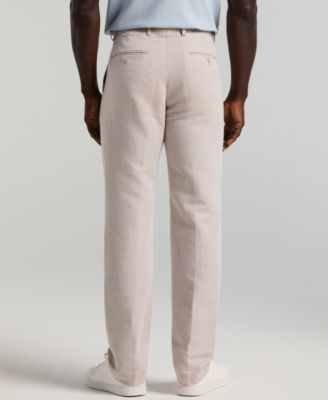 Perry Ellis Men's Portfolio Modern-Fit Linen/Cotton Solid Dress Pants