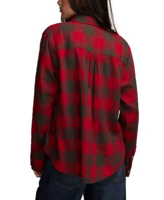 Women's Clyde Plaid Boyfriend Button-Down Shirt