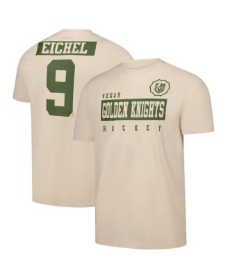 LevelWear - Men's Jack Eichel Khaki Vegas Golden Knights 2024 NHL Military Appreciation Richmond Delta Player Name Number T-Shirt