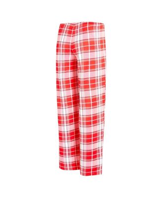 Women's Red Tampa Bay Buccaneers Ashford Plaid Knit Pants