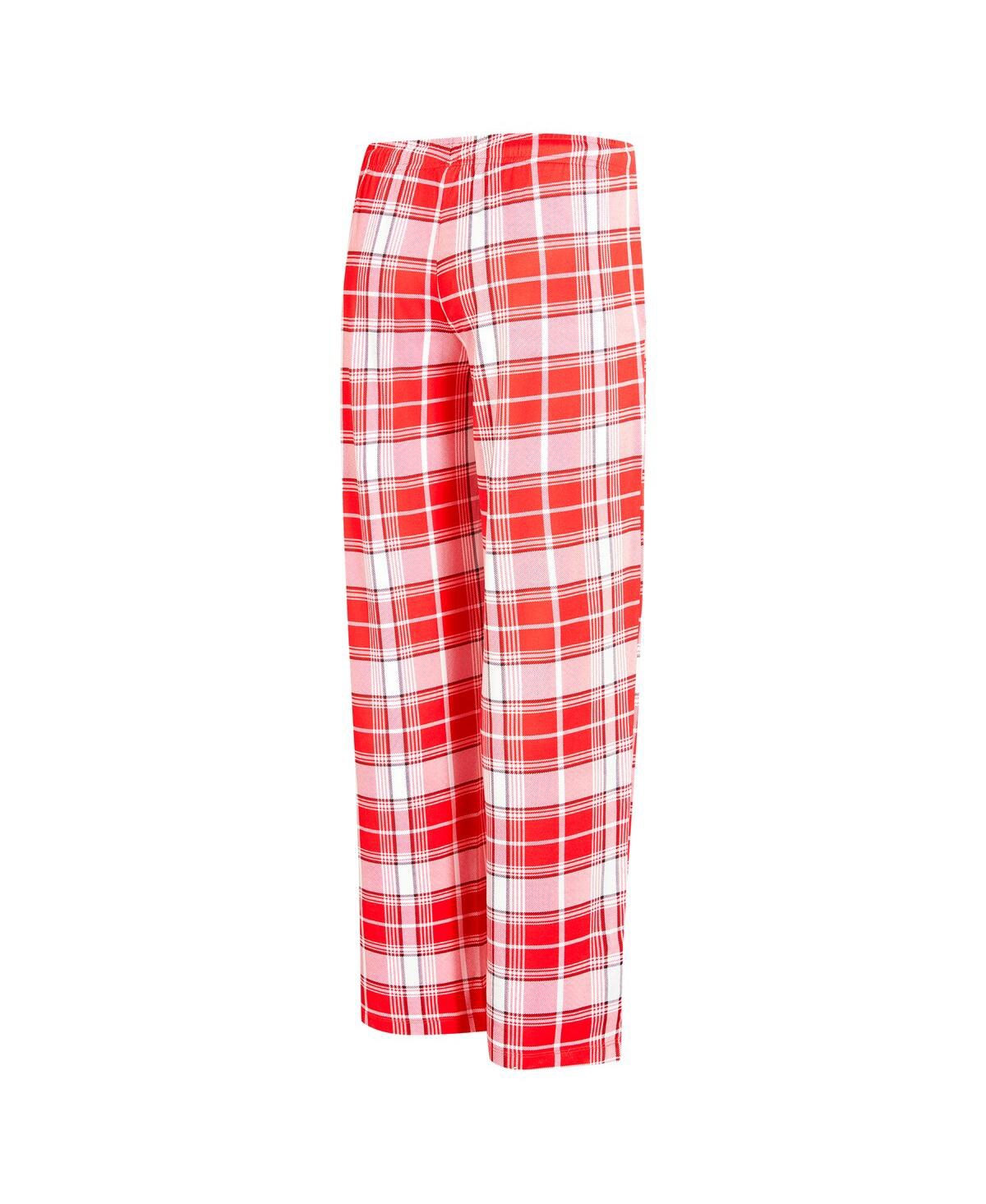 Concepts Sport Women's Red Tampa Bay Buccaneers Ashford Plaid Knit Pants In Multi