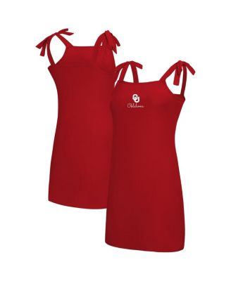 Concepts Sport - Women's Crimson Oklahoma Sooners Tie-Shoulder Nightdress