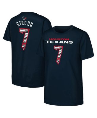 Outerstuff - Big Boys and Girls C.J. Stroud Navy Houston Texans Mainliner Drip Player Name Number T-Shirt