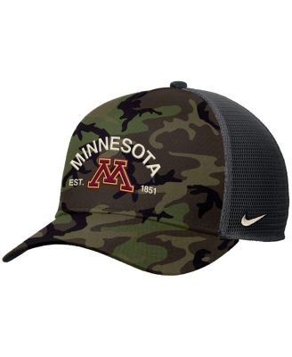Men's Camo Minnesota Golden Gophers 2025 Military Appreciation Rise Adjustable Trucker Hat