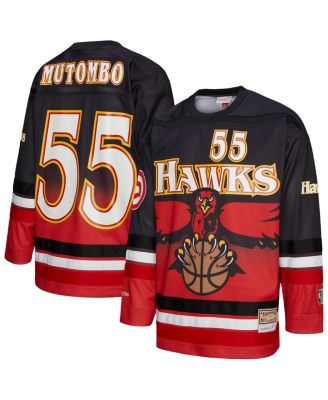 Mitchell & Ness - Men's and Women's Dikembe Mutombo Red Atlanta Hawks Maxxed Out Fashion Hockey Jersey