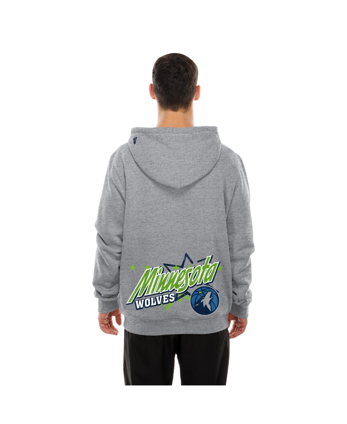 New Era Men's Gray Minnesota Timberwolves Injection Sport Classics Hoodie