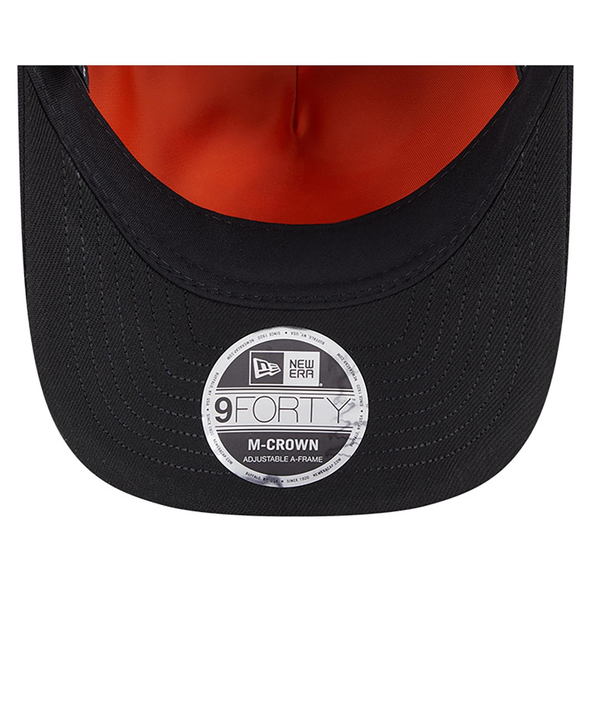 New Era x Alpha Industries Men's Black New England Patriots A-Frame 9FORTY Adjustable Hat