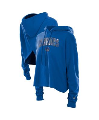 New Era - Women's Royal Golden State Warriors Glam Game Open Back Hoodie