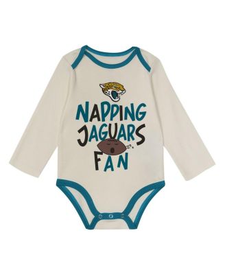 Baby Boys and Girls 3-Pack Jacksonville Jaguars Little Champ Bodysuit Set