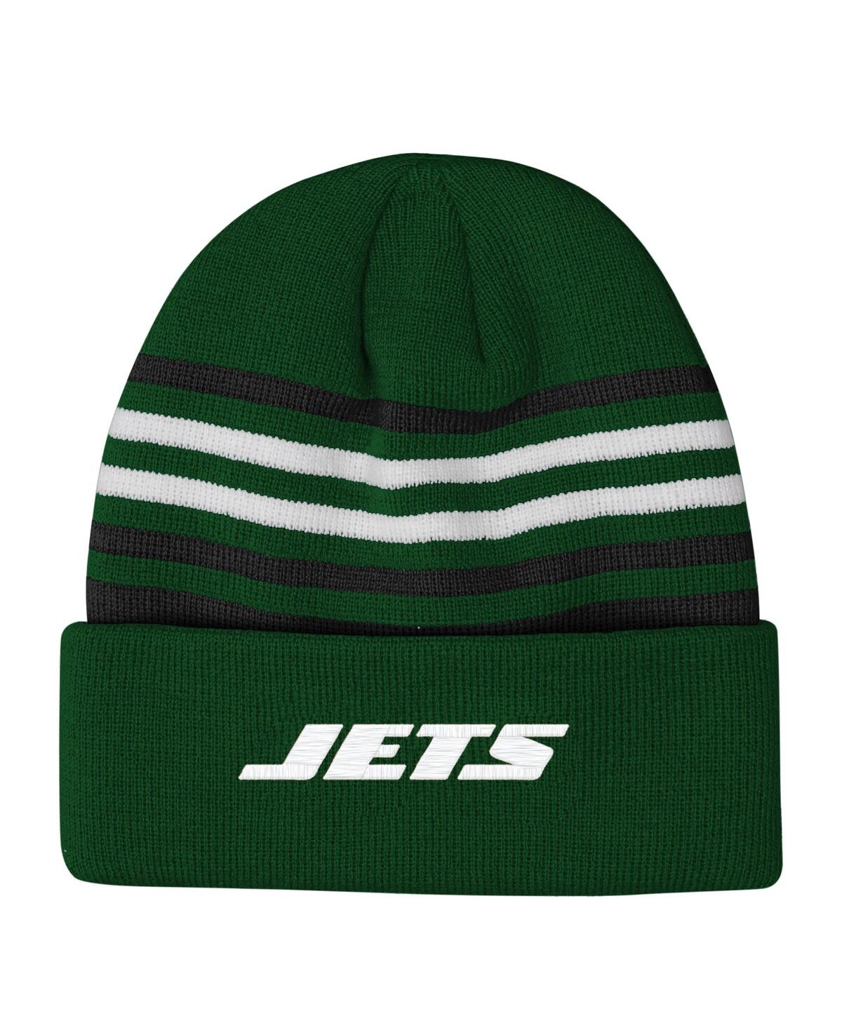 Outerstuff Big Boys and Girls Green New York Jets Essentials Cuffed Knit Hat