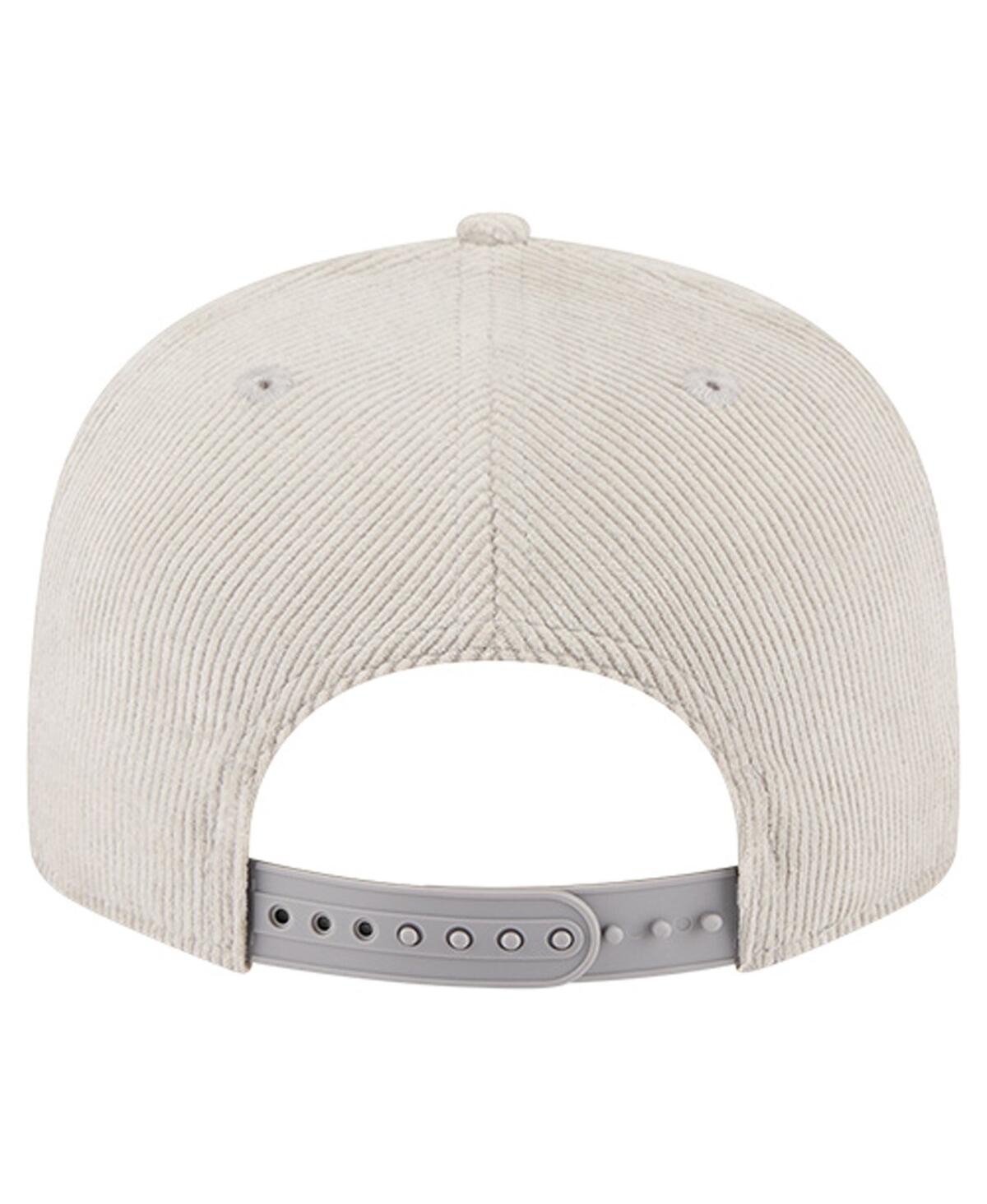 New Era Men's Gray Kansas City Chiefs Cord Rope Corduroy 9FIFTY Snapback Hat