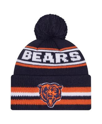New Era - Men's Navy Chicago Bears Classic Cuffed Knit with Pom Hat
