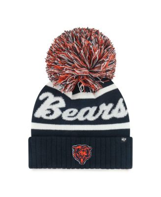 '47 Brand - Women's Navy Chicago Bears Spirited Cuffed Knit with Pom Hat
