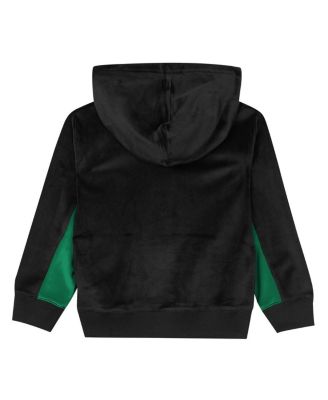 Preschool Black Boston Celtics Velour Hoodie