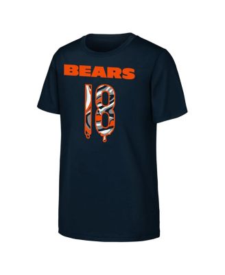Big Boys and Girls Caleb Williams Navy Chicago Bears Mainliner Drip Player Name Number T-Shirt