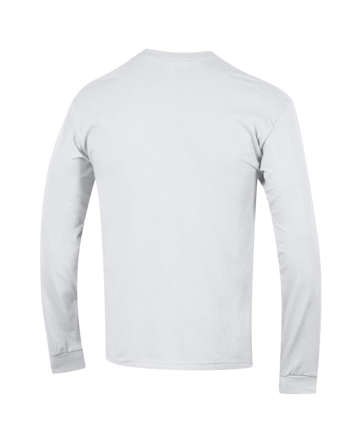 Champion Men's White Alabama Crimson Tide Arch Over Logo 2-hit Long Sleeve T-shirt In White