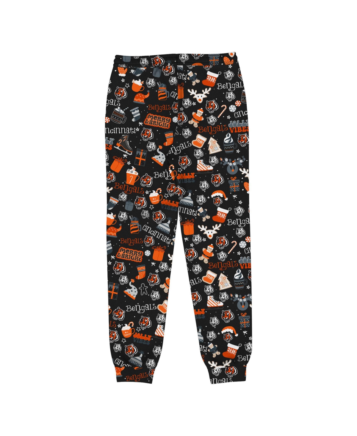 Outerstuff Preschool Black Cincinnati Bengals Chestnut Holiday Sleep Set In Black