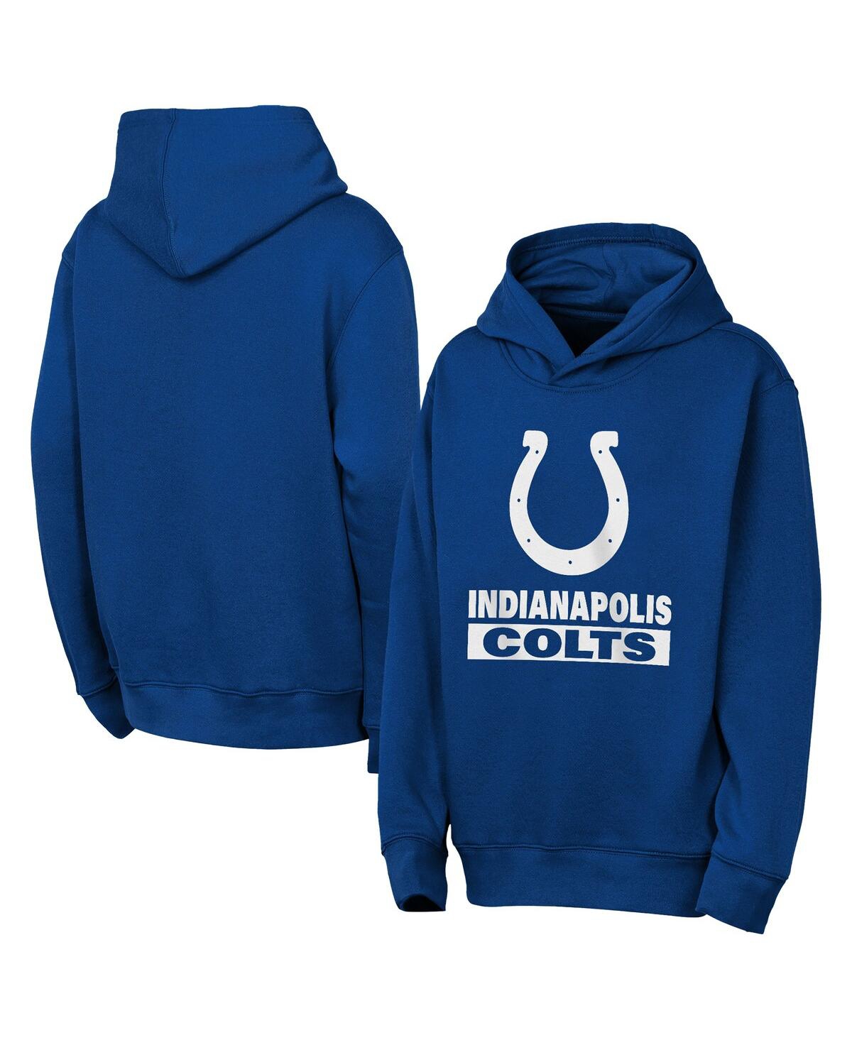 Outerstuff Big Boys and Girls Royal Indianapolis Colts Back to Basics Hoodie