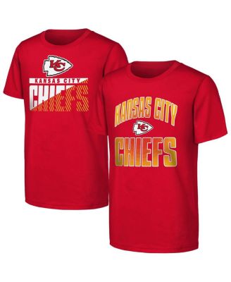 Outerstuff - Big Boys and Girls Red Kansas City Chiefs Never Quit 2-Pack T-Shirt Set