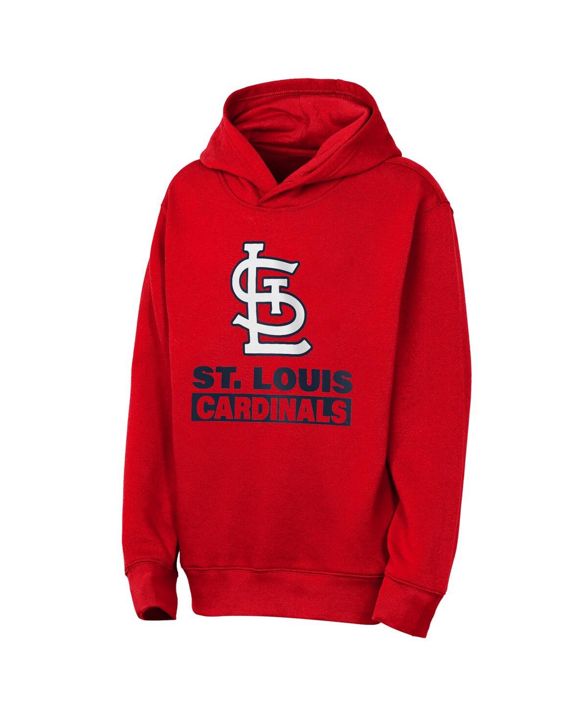 Outerstuff Big Boys and Girls Red St. Louis Cardinals Back to Basics Hoodie