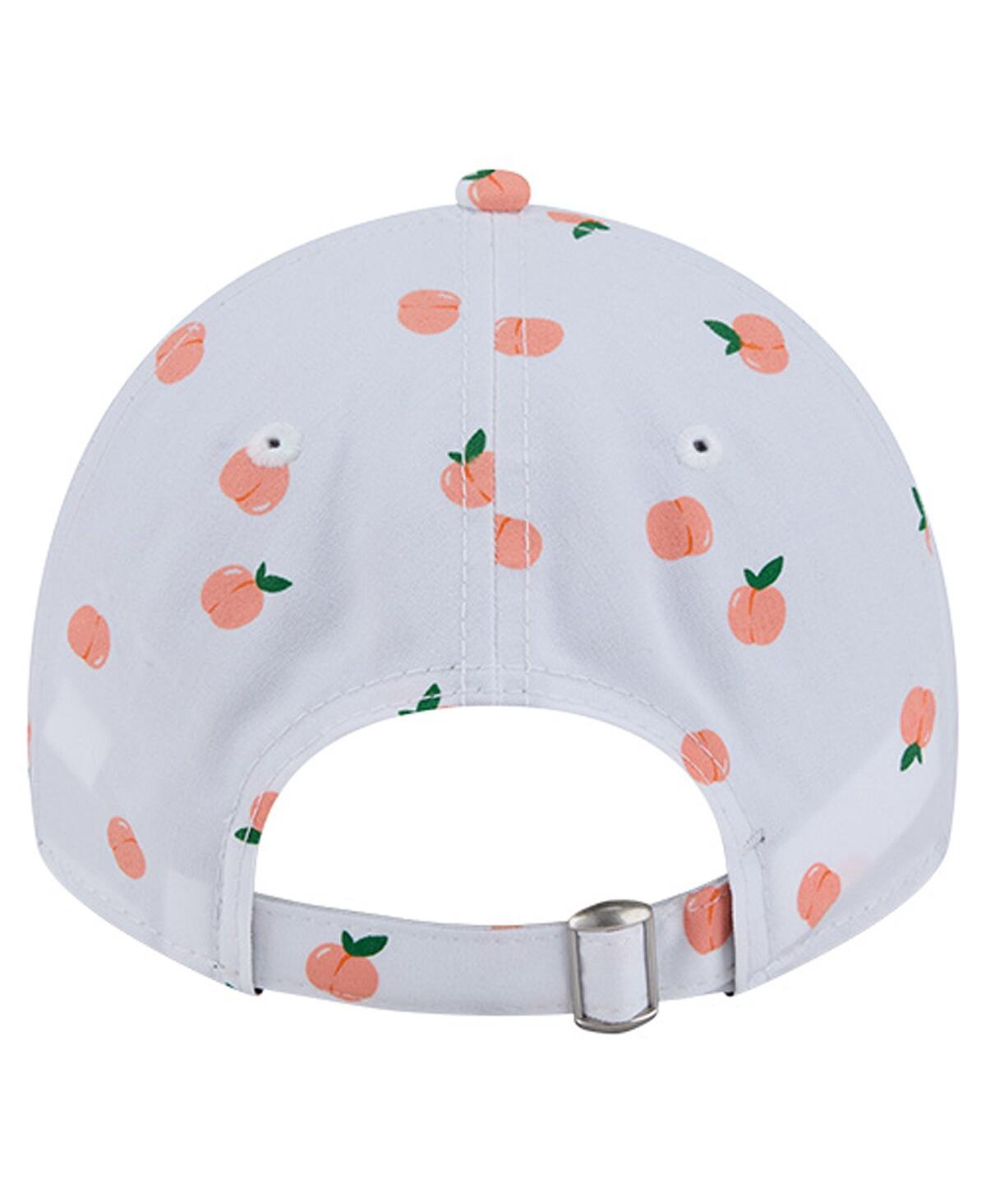 New Era Women's White Detroit Lions Fruit Pattern 9twenty Adjustable Hat In Blue