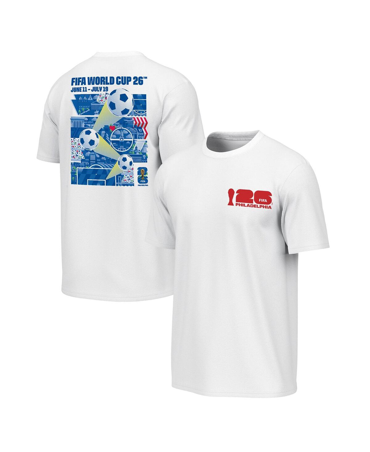 Outerstuff Men's White 2026 Fifa World Cup Philadelphia Host City Poster Graphic T-shirt In White
