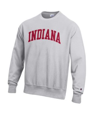 Men's Gray Indiana Hoosiers Reverse Weave Fleece Sweatshirt