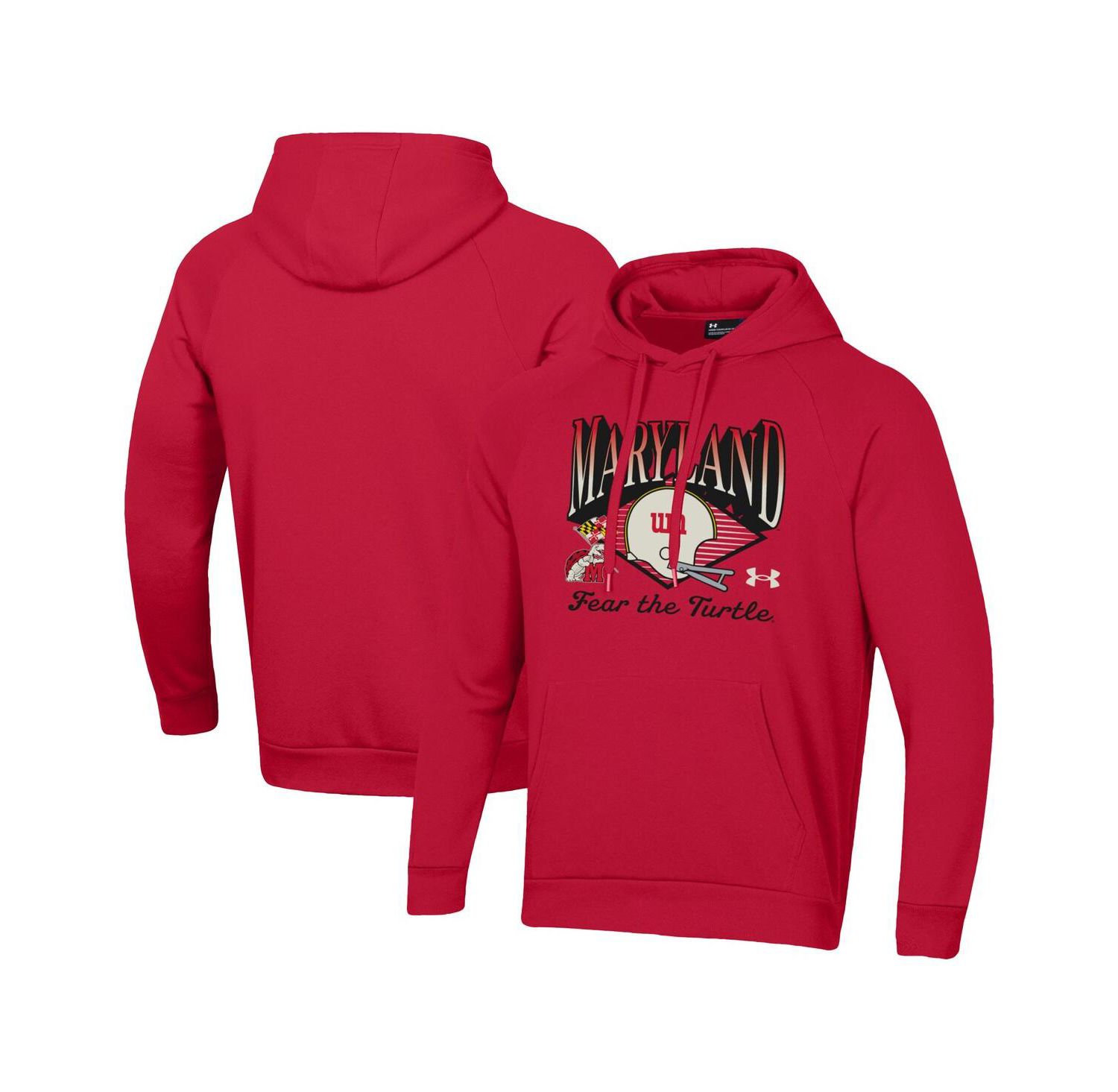 Men's Red Maryland Terrapins Vintage Collection Rival Hoodie