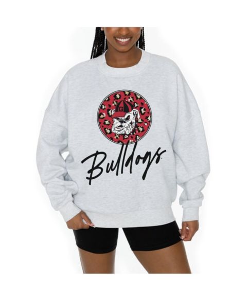 Женская толстовка Gameday Couture Ash Georgia Bulldogs Premium Fleece Pullover