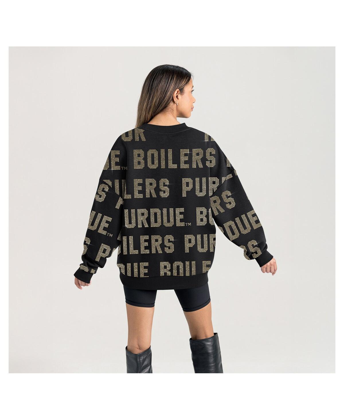Gameday Couture Women's Black Purdue Boilermakers Hype Era Sweatshirt In Black