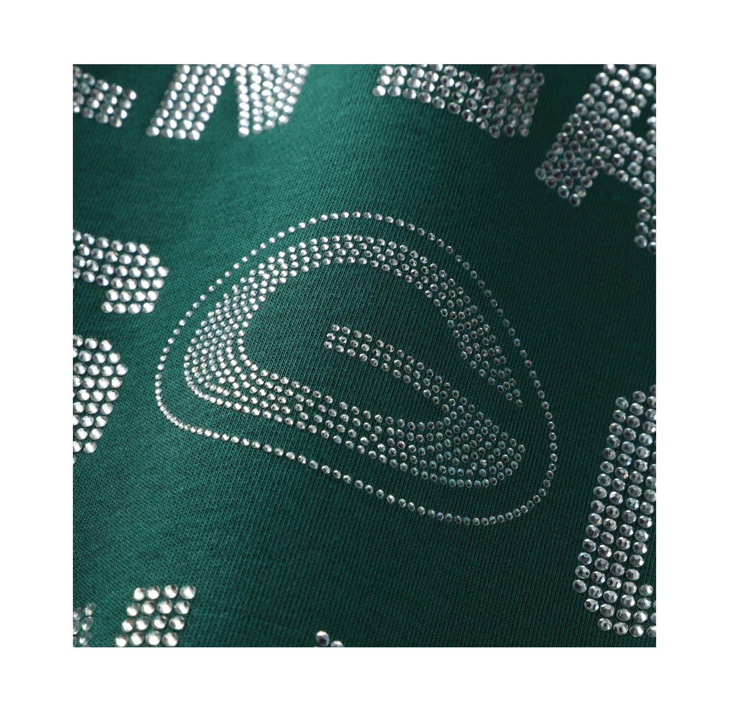 Women's Green Bay Packers Oversized Hype Era Rhinestone Text Sweatshirt