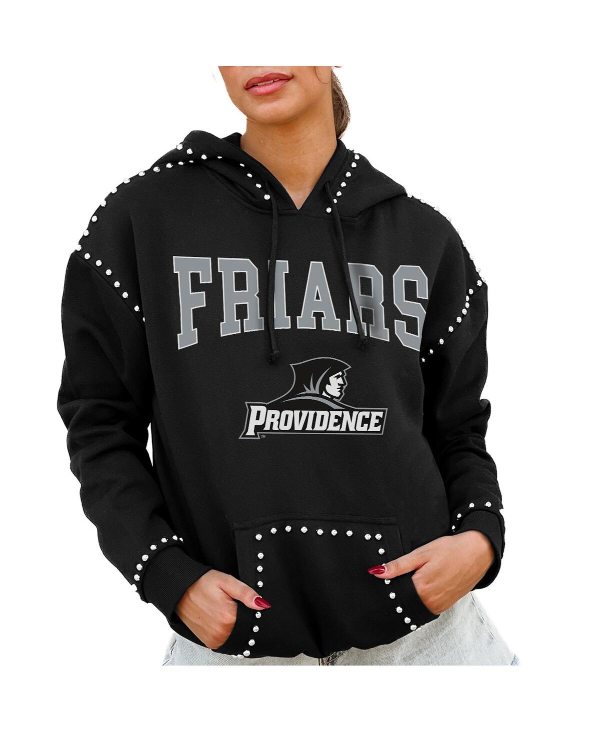 Gameday Couture Women's Black Providence Friars Studded Pullover Hoodie In Black