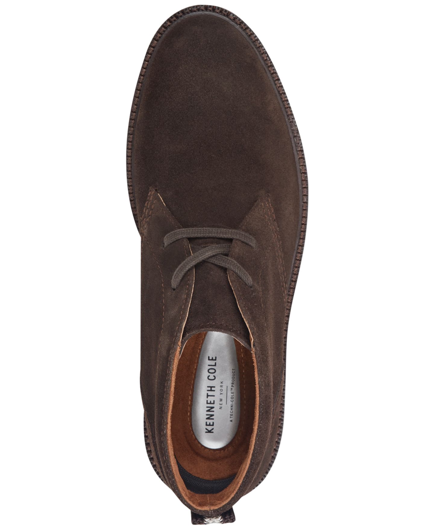 Мужские ботинки Kenneth Cole New York Wilhem Lace-up Chukka Boot, цвет: Тёмный коричневый замшевый — фото 4